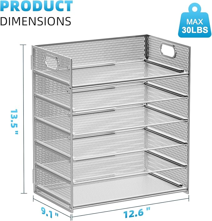 Marbrasse 2 Pack Desk Organizer - Image 3