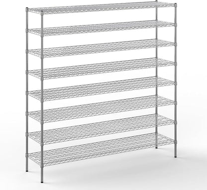 18" Deep x 72" Wide x 74" Height Wire Shelving Kit | 8-Tier | NSF Commercial by Regal+Altair