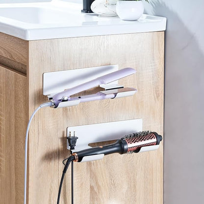 2 PCS Hair Straightener Holder Wall Mount Curling Iron Holder, Hair Dryer - Image 4
