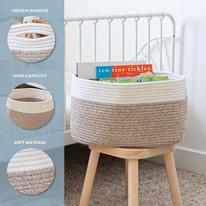 OrganiHaus Set of 3 Woven Storage Baskets - Image 3