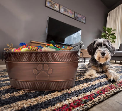 BREKX Indestructible Metal Dog Toy Bin - Image 6