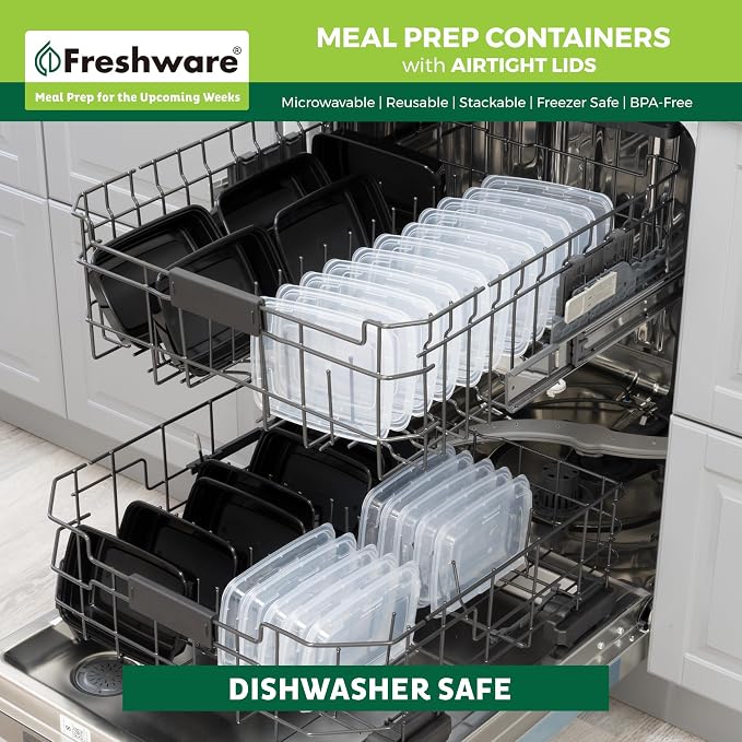 Freshware Meal Prep Containers 1 Compartment - Image 7