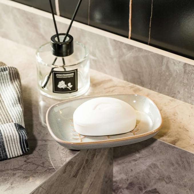 Ceramic Soap Dish Soap Holder, Soap Lift by Miamolo