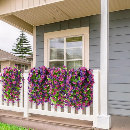 INQCMY Artificial Flowers for Outdoor Spring Summer Decoration Faux Silk - Image 6