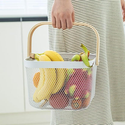 AJIODA Metal Mesh Wire Basket, Large Steel Basket - Image 6