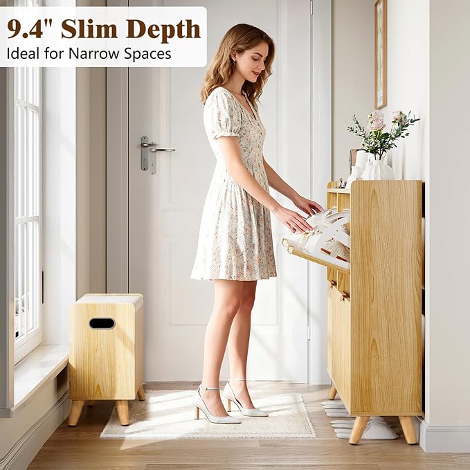 Pipleo Fluted Shoe Cabinet - Image 7