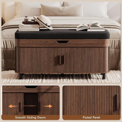 ONBRILL 43.3" Shoe Storage Bench - Image 6