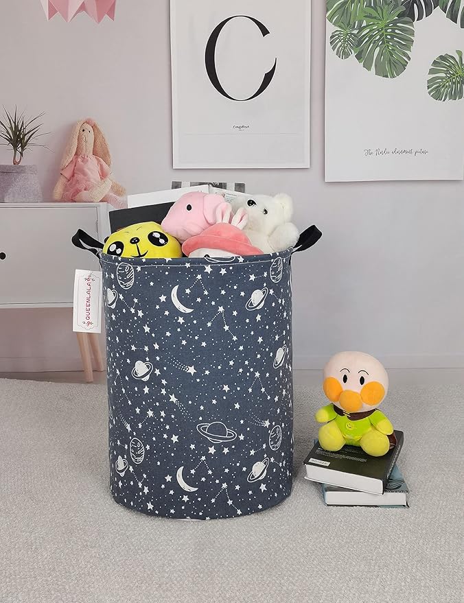 QUEENLALA Large Storage Basket, Laundry Hamper/Bathroom/Home Decor/Collapsible - Image 4