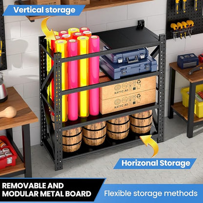 Heavy Duty Garage Storage Shelves 5000LBS Capacity, 4-Tier Large Industrial - Image 7
