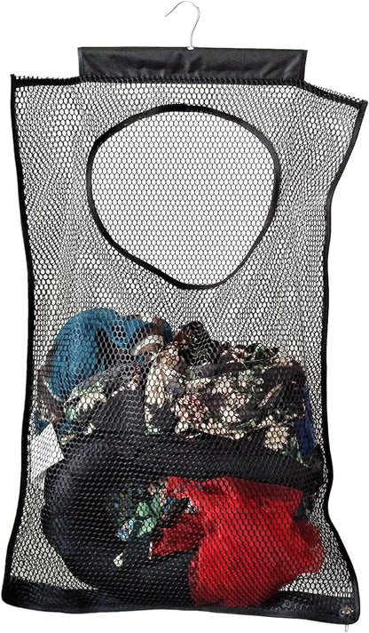 Hanging Mesh Laundry Hamper Large Dirty Clothes Bag, Can Be Used Behind The by SaveSpaceInEveryCorner