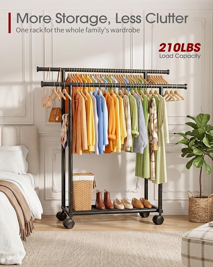 Sakugi Double Rods Clothes Rack - Image 2