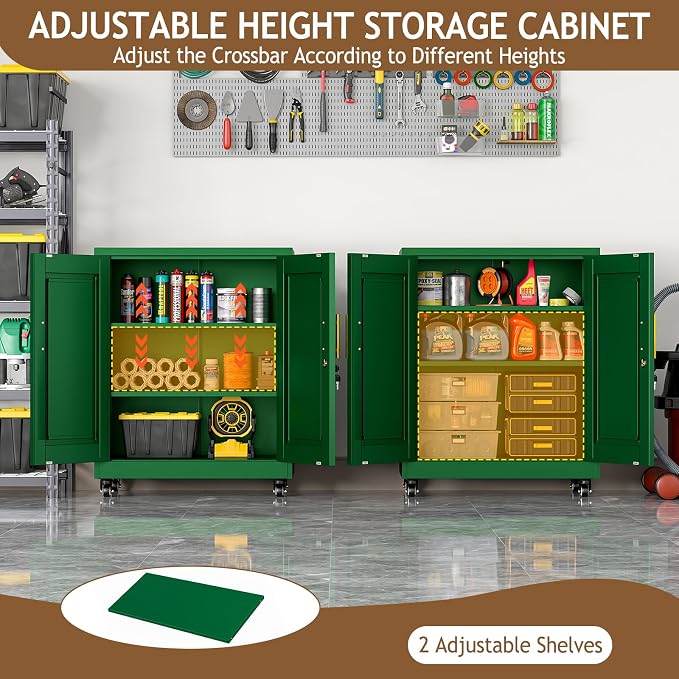 pozdeg 35" Metal Storage Cabinet - Image 4