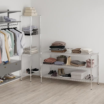 24" Deep x 60" Wide x 34" Height Wire Shelving Kit | 3-Tier | NSF Commercial - Image 7