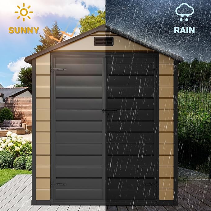 DWVO 6x4 FT Storage Shed Plastic - Image 5