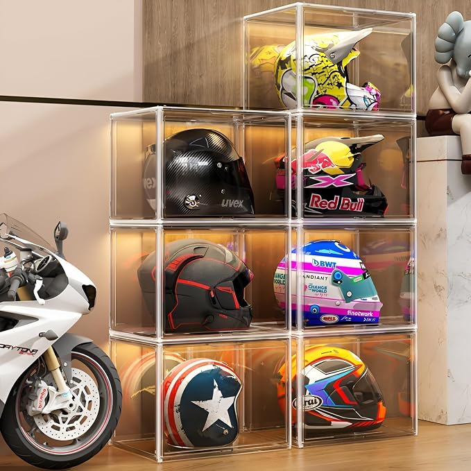 Clear Stackable Plastic Storage Bins - Image 6
