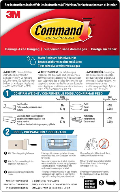 Command Shower Caddy with Water Resistant Strips, Organize Your Bathroom - Image 9