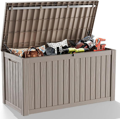 150 Gallon Deck Box, Resin Outdoor Storage Box by OutdoorLivingPerfected