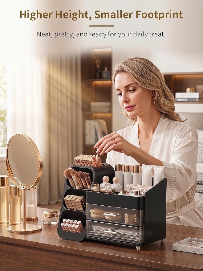 Booklov Makeup Organizer for Vanity, Large Capacity Cosmetic Display Case - Image 5