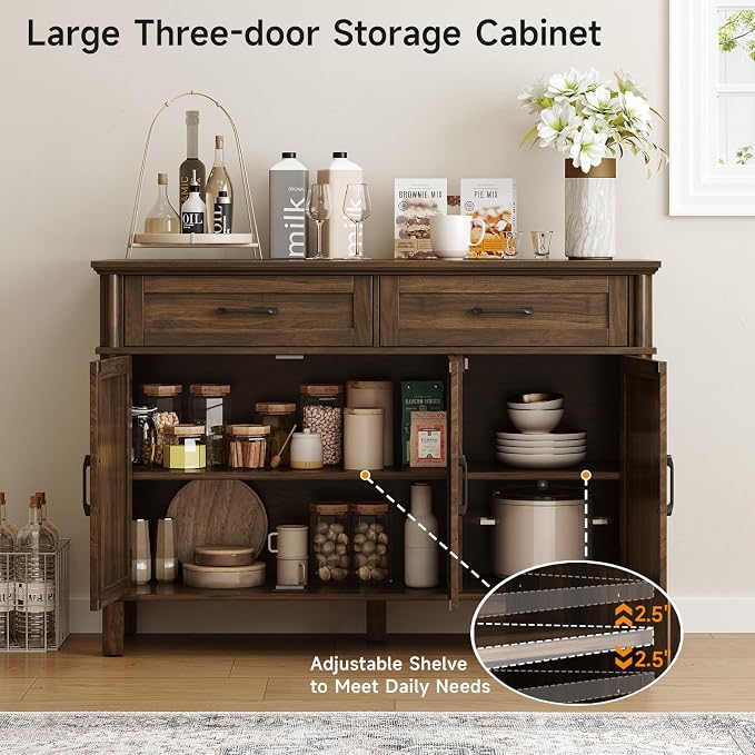 ONBRILL 48 Inch Buffet Cabinet - Image 5