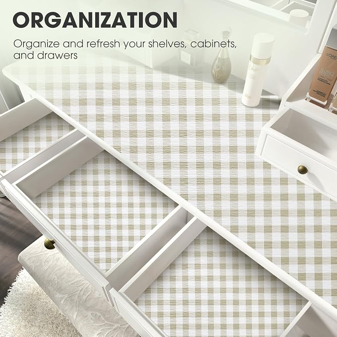 Drawer and Shelf Liner, Non-Slip Kitchen Cabinet Liners Non-Adhesive Thick - Image 6