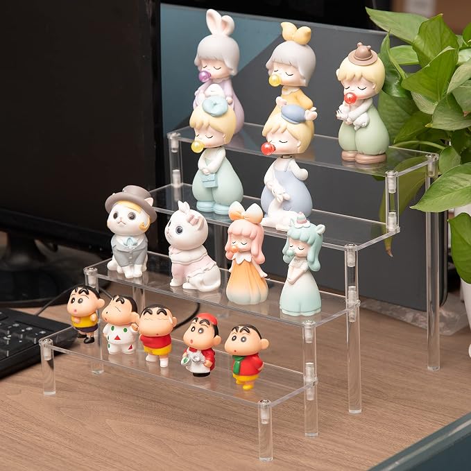 BYCY Acrylic 4-Tier Riser Display Shelf - Image 3