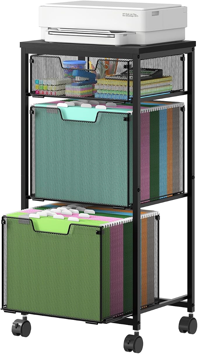 Sbanmao 3 Drawer Mobile File Cabinet by shengbaomaoyi
