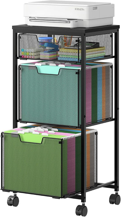 Sbanmao 3 Drawer Mobile File Cabinet by shengbaomaoyi