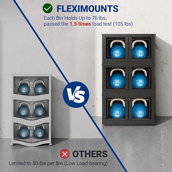 FLEXIMOUNTS 304 QT Stackable Storage Bins - Image 3