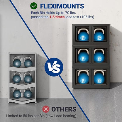 FLEXIMOUNTS 304 QT Stackable Storage Bins - Image 3
