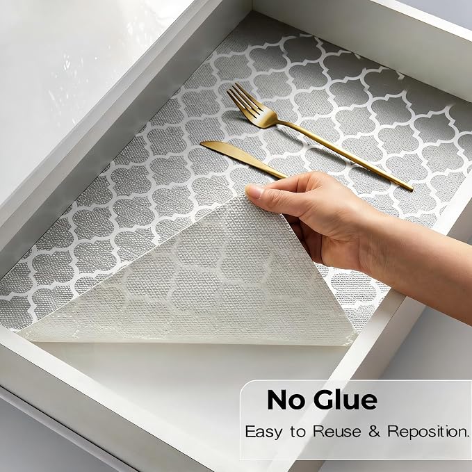 Coavas Shelf and Cabinet Liner, Non Adhesive Non Slip Waterproof Thickened - Image 8