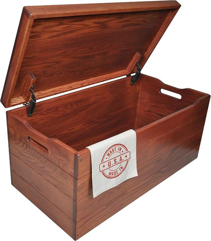 Amish Made Wooden Storage Chest Trunk Box by HopeWoodworking