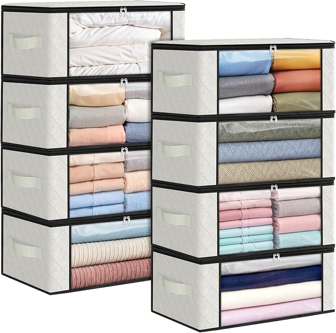 Fab totes 35L Closet Organizers and Storage, Foldable Under Bed Storage by Fabtotes