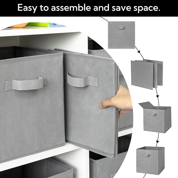 Cupic Cupid 11x11 Storage Cubes, 6 Pack Open Storage Bins - Image 3