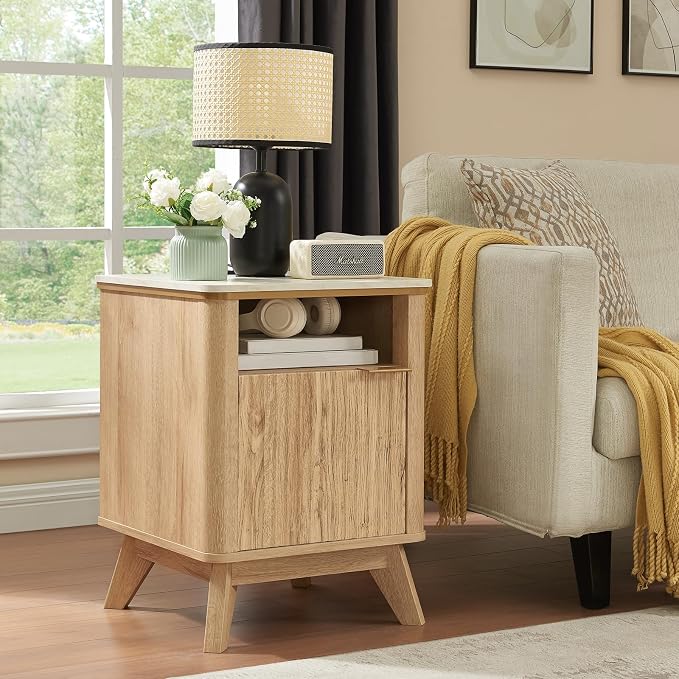 QUW Fluted Nightstands Set of 2 - Image 4