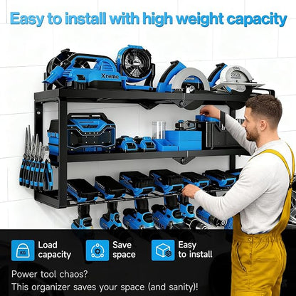 Heavy Duty Power Tool Organizer Wall Mount - Image 6