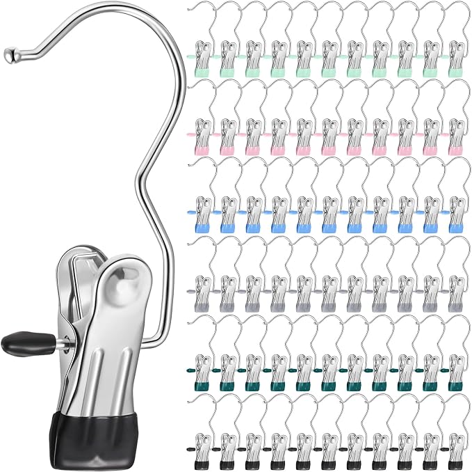 Yinder Boot Hangers Clips Laundry Hooks Hanging Stainless Steel Clothes Pins by Yinder