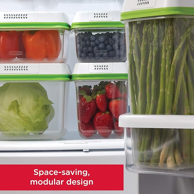 Rubbermaid FreshWorks Produce Saver, Medium Produce Storage Containers - Image 5