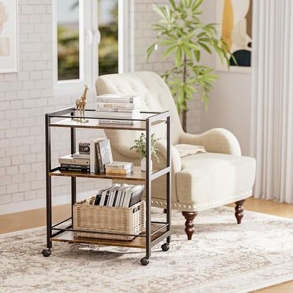HITNET Bar Cart for The Home, Home Bar Serving Cart - Image 8