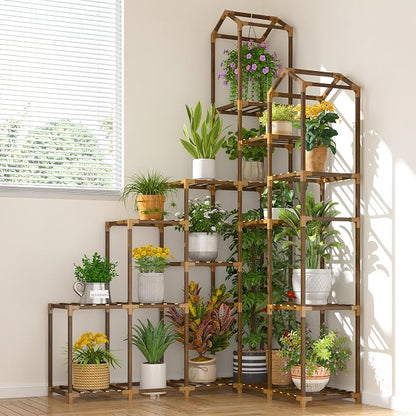 EnHomee 73.6" H Plant Stand Indoor Outdoor Tall Plant Shelf by EnHomee