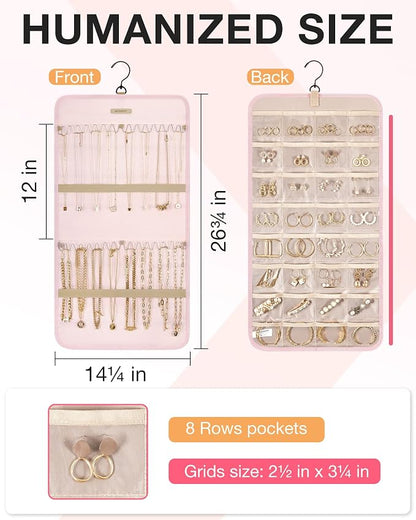BAGSMART Hanging Jewelry Organizer Storage Roll - Image 5