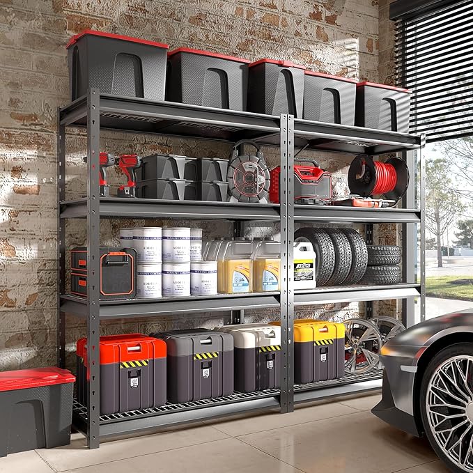 The Atlas 48" W Heavy Duty Garage Shelving Unit Load 12000 Lbs, Metal Shelves - Image 2