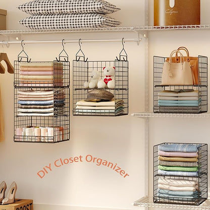 Yuyetuyo 5 Tier Closet Hanging Organizer and Storage Separable Hanging Closet - Image 5