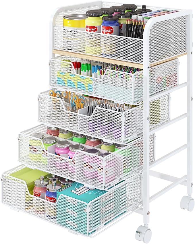 5-Tier Craft Organizer Cart by FollowWithYociyogaTogether