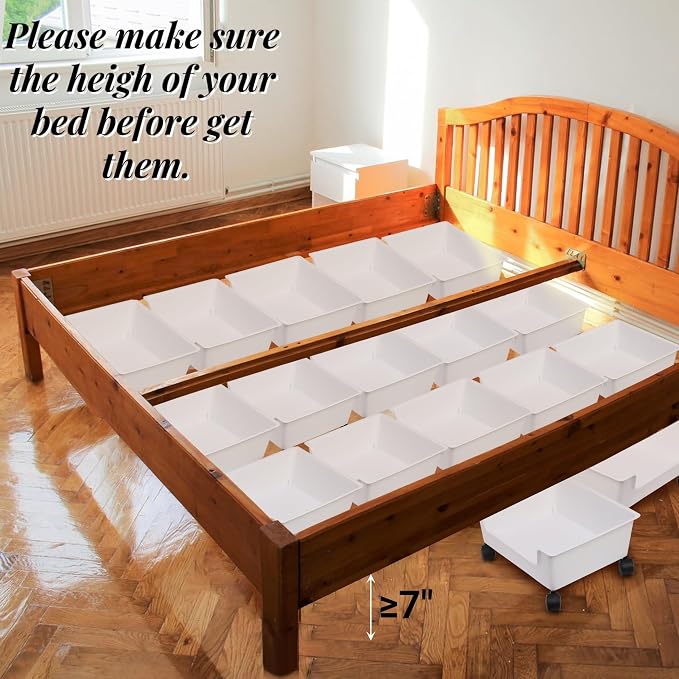 Noamus 3 Pack Under Bed Storage, Underbed Toys Storage Containers - Image 6
