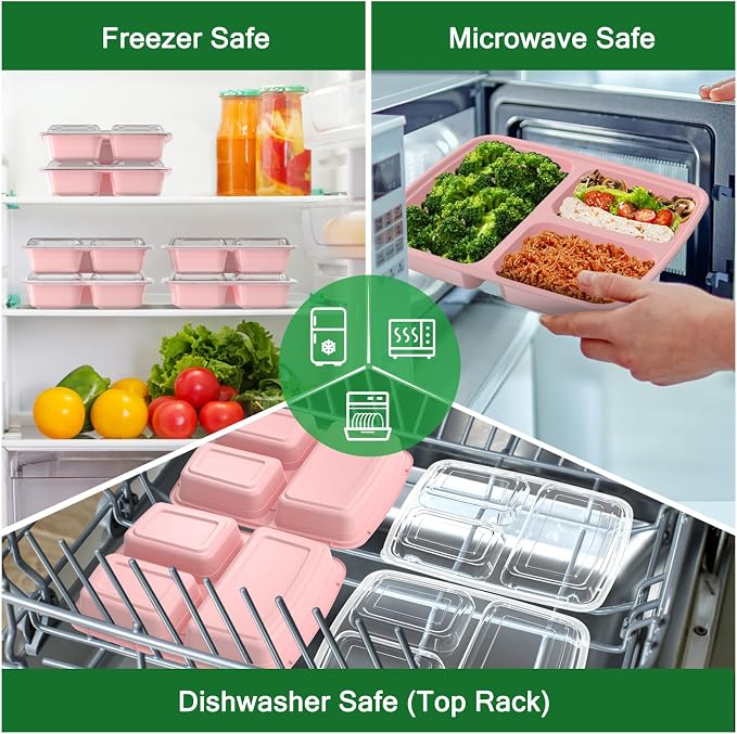 50 Pack 32 oz Meal Prep Containers Reusable - Image 5