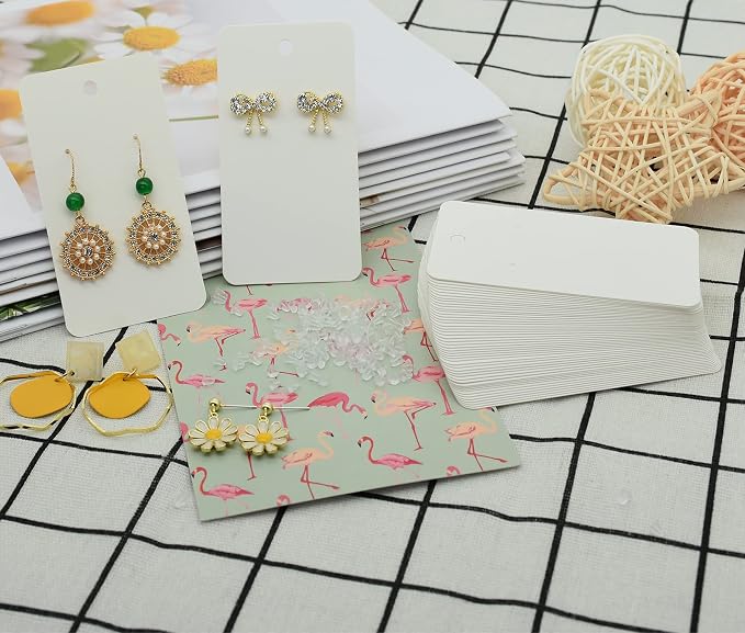 Twavang Earring Card Holder Set, 100 Pairs Clear Earring Backs - Image 6