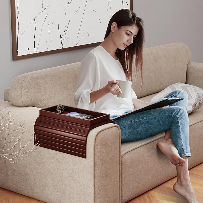 Sofa Armrest Tray Table for Couch - Image 5