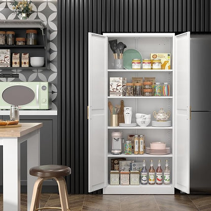 Steeloong 71"Metal Pantry Storage Cabinet - Image 4