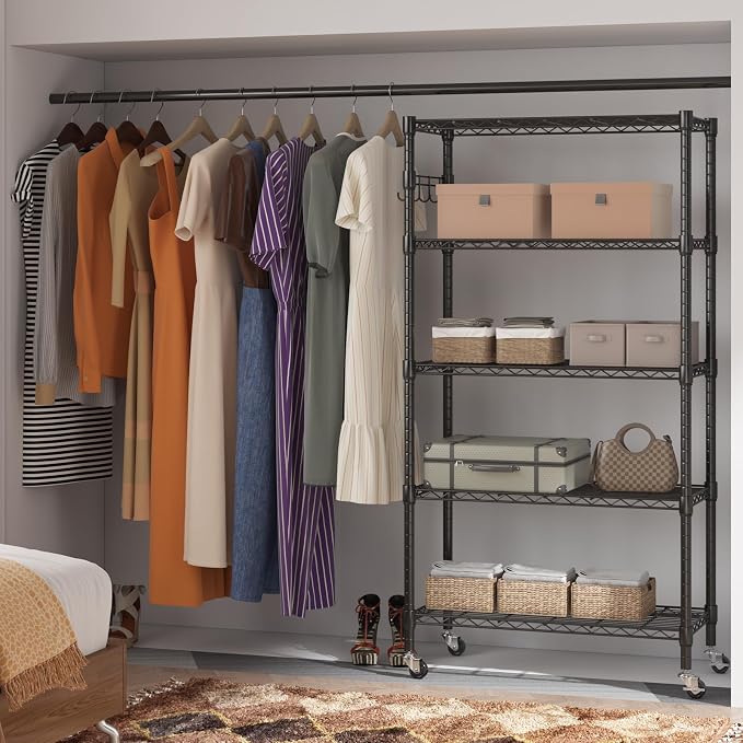 Homdox 5 Tier Metal Storage Shelves - Image 7