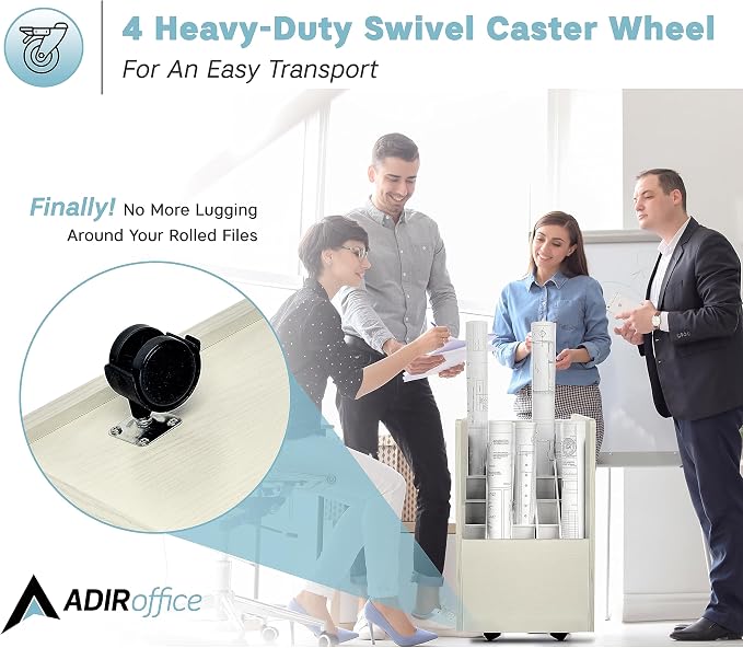 AdirOffice Adir Blue Print Storage Organizer - Image 5